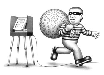 "Electronic Voter Fraud, Pencil Version." From: solartopia.org/