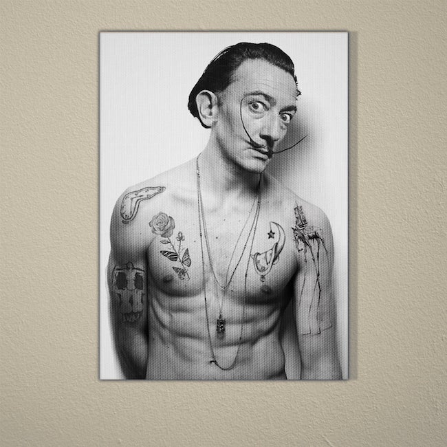 Salvador Dali - Art of Tattoo Series by FailunFailunMefailun. Etsy. "The work of Turkish artist Failun cannot go unnoticed."
