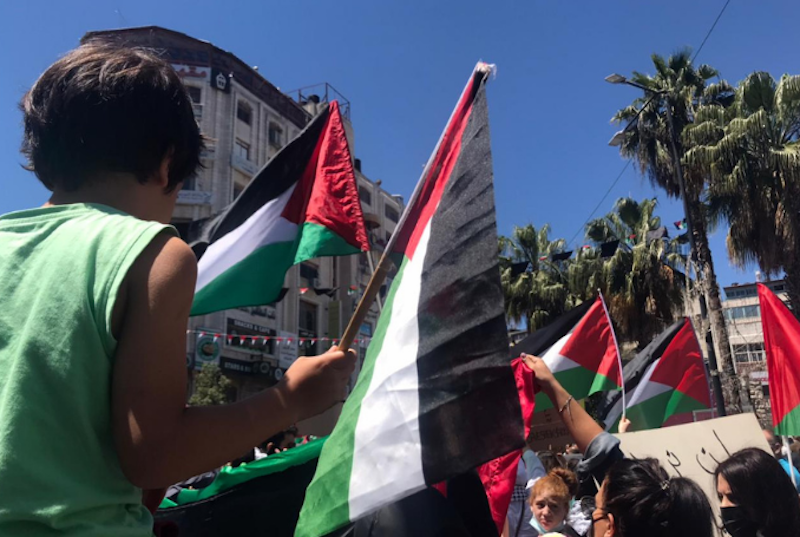 The Palestinian people observe a nationwide general strike to protest Israel’s relentless bombardment of the besieged Gaza Strip. (Photo: via Al-Haq)