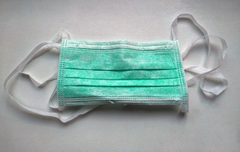 These are the face masks often used to prevent the spread of Coronavirus. They are used in countries with coronavirus disease (COVID-19) outbreaks and are worn in hospitals as well as in public. They are not designed to protect the wearer from inhaling airborne bacteria or virus particles and are less effective than respirators, such as N95 or FFP masks. CC BY-SA 4.0